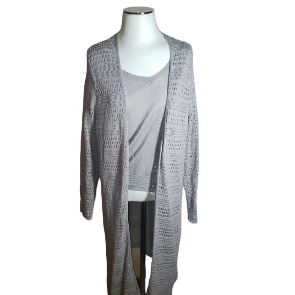 Torrid Duster Grey Sweater sz 2